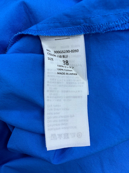 エンフォルド ROUND-SLIT SHIRT 300GS230-0260 シャツ 38 ブルー コットン ラウンドスリット ITD7CX4G0UZI