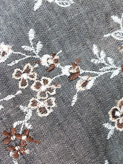 トッカ POSY ポージー OPTOIS0220 ワンピース 4 グレー フラワーモチーフ 刺繍 ITSQ1M7UPLFK