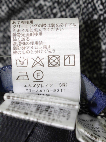 エムズグレイシー 316307 パンツ 38 グレー ワイド パールビジュー ITIOBDTXN292