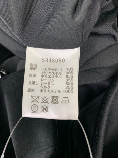 ルネ 5848050 コート 34 ブラック カメリア ジップ ベロア ITU7N73QD360