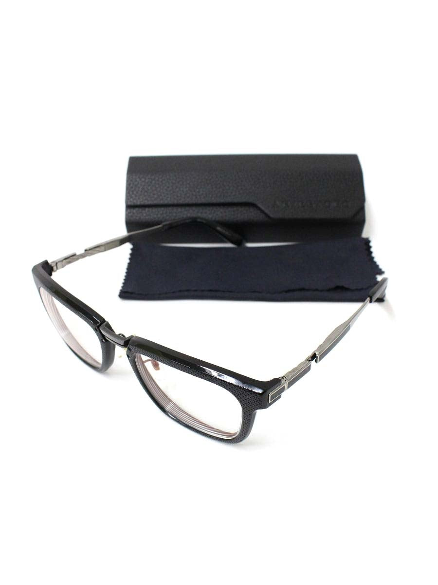 アリエストロ AR-6002 メガネ ブラック セルフレーム セルフレーム ウェリントン IT6588NITIQ8