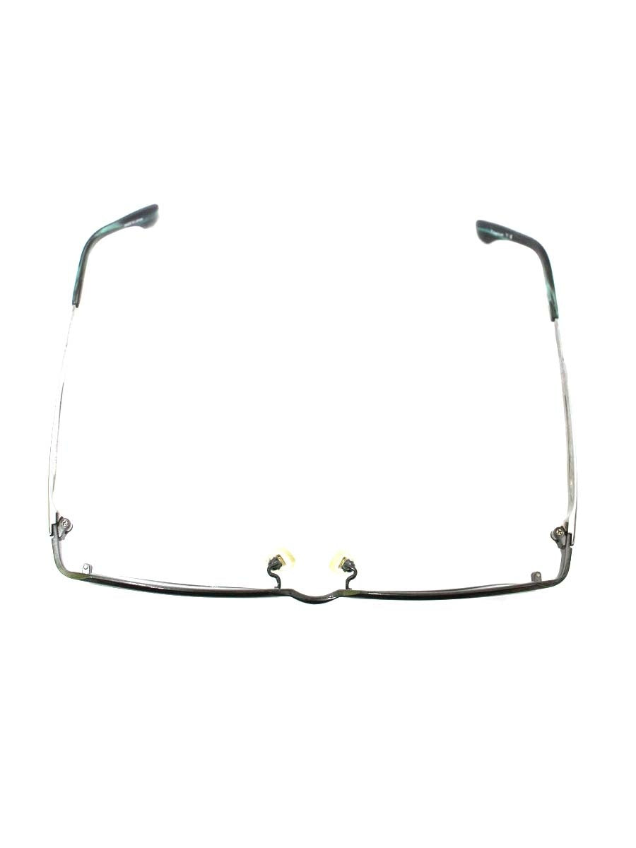 デュポン DP1050 メガネ メタルグレー/グリーン コンビフレーム フルリム スクエア ITBFMC6UKHW8