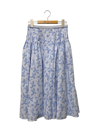 フォクシーニューヨーク Skirt Eileen 43735 スカート 38 ブルー フラワーモチーフ ITMS6JWG3VB0