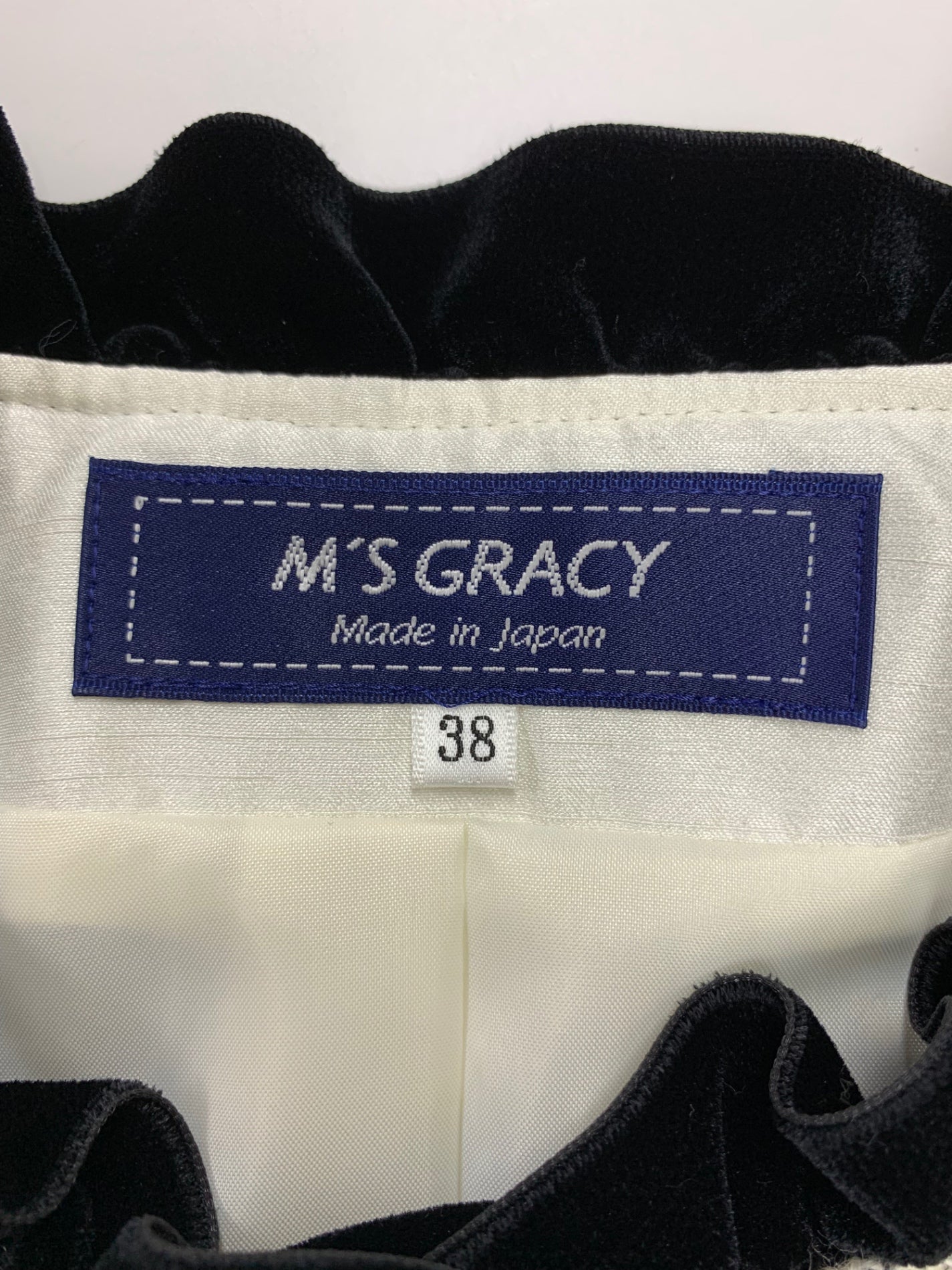 エムズグレイシー ファンシーツィードリュックスジャケット 314604 38 ホワイト ITFXTBJ9BT3G