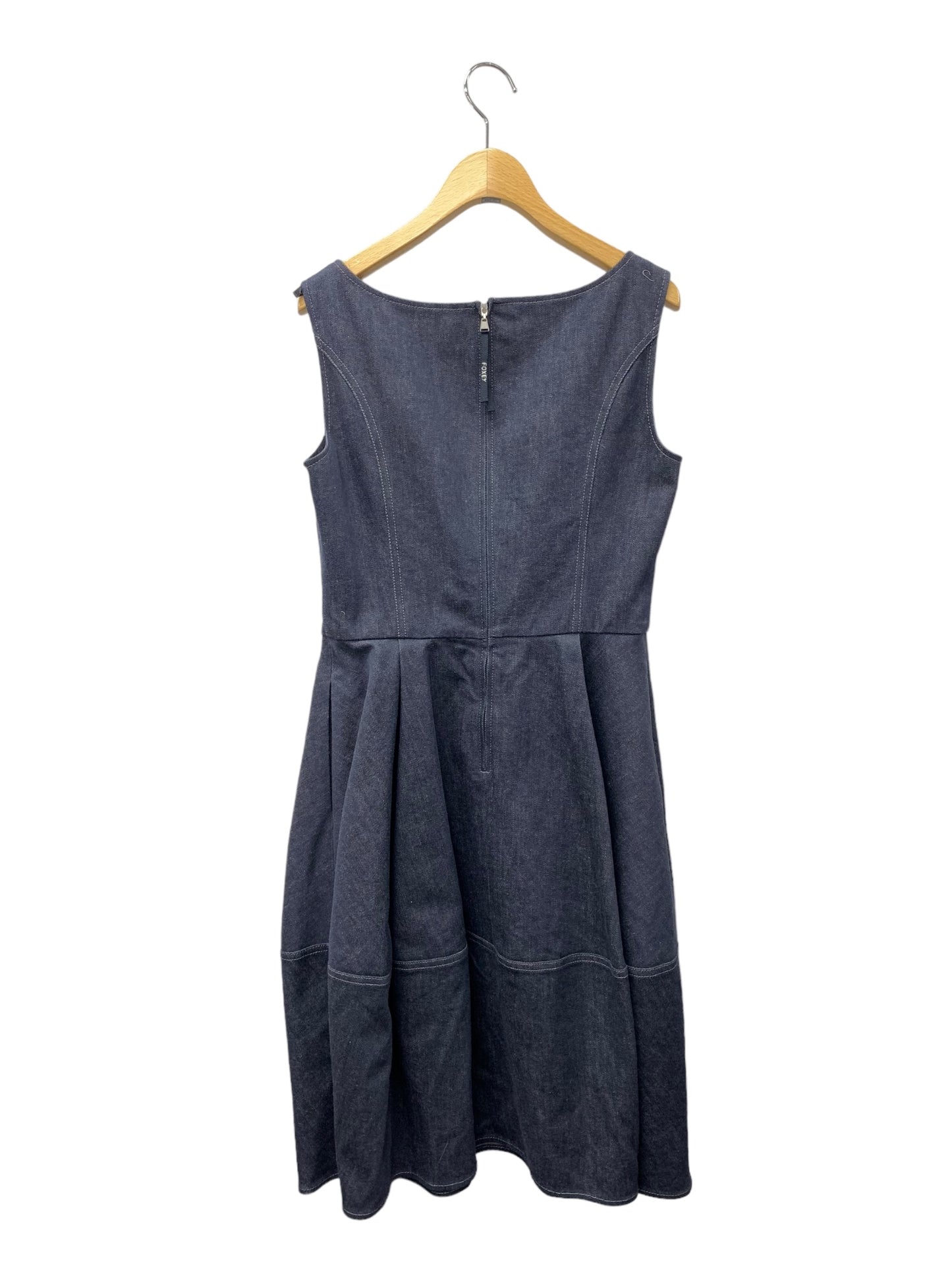 フォクシーニューヨーク Dress Denim Baron 41682 ワンピース 40 ネイビー 2022年増産品 ITKDHU82LSG0