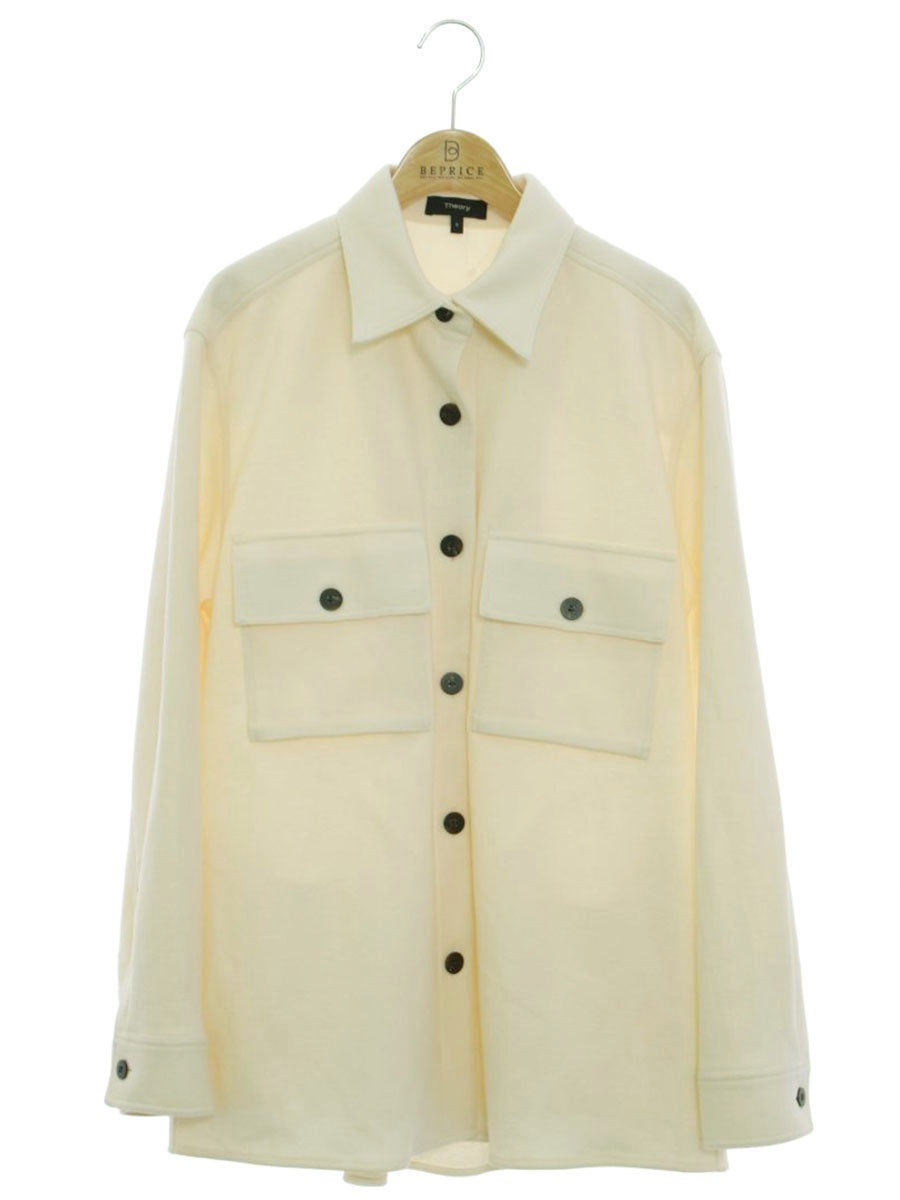 セオリー 01-0408204-150-902 ブルゾン S アイボリー ジャケット ウール ITSVQKZ2DM8M 【SALE】