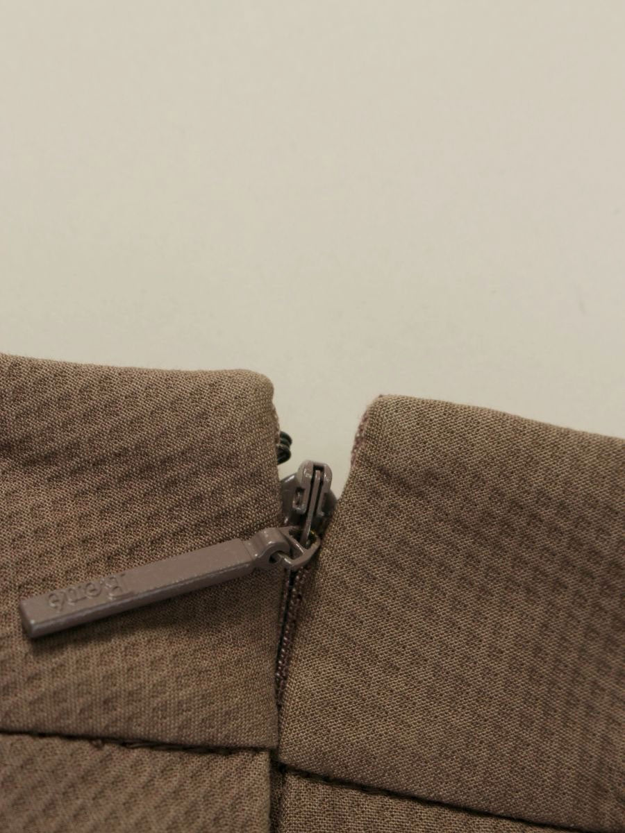 ルネ 5424030 スカート 34 ブラウン 裾カットワーク フレアー ITQMNOOTGFG2