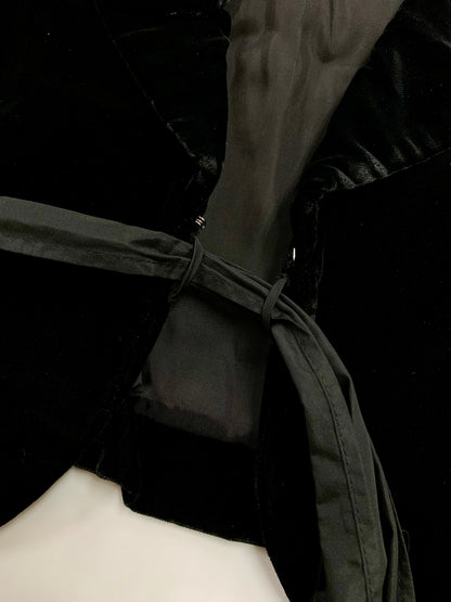 エムズグレイシー 024521 ジャケット 38 ブラック ベロア ITQVWJXBU320 【SALE】