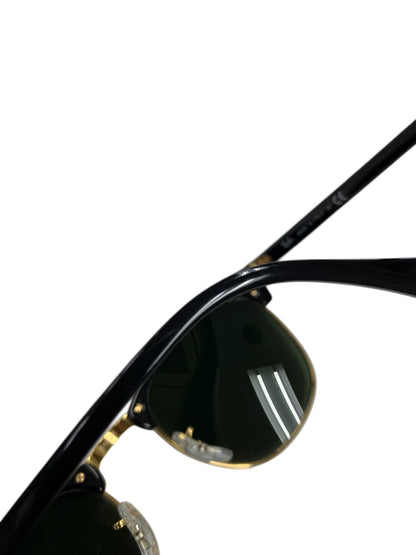 レイバン クラブマスター RB3016 サングラス ブラック コンビ ウェリントンフレーム IT1ELHCZ2MR6