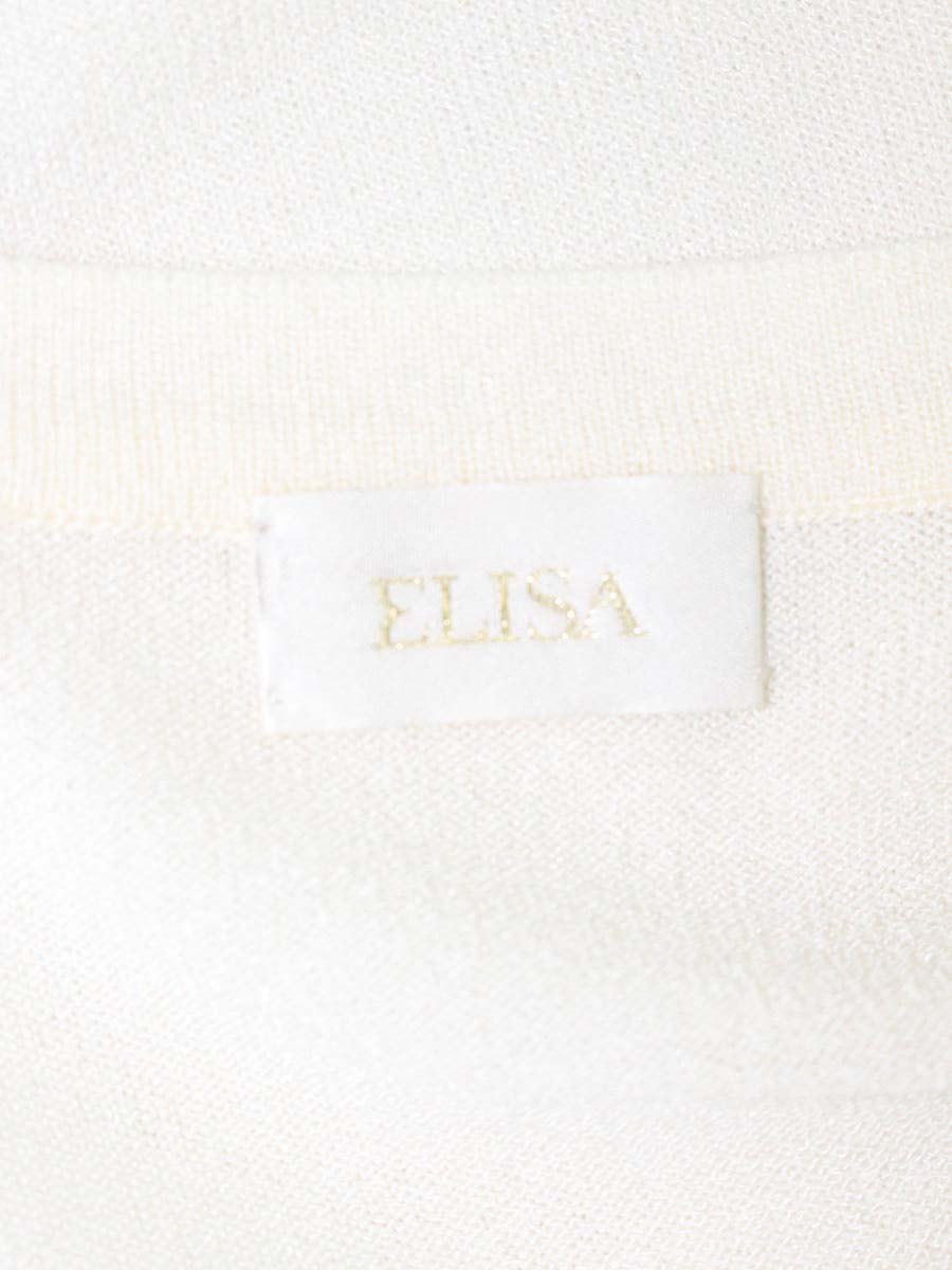 エリザ 27121501 カーディガン 3 アイボリー リボン ITH89JPW7V5N