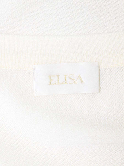 エリザ 27121501 カーディガン 3 アイボリー リボン ITH89JPW7V5N