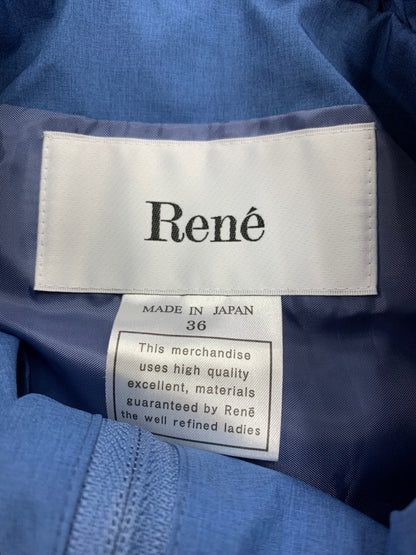 ルネ 6413380 ジャケット 36 ブルー レインケープ 撥水加工 ITWM0LDUIBMS