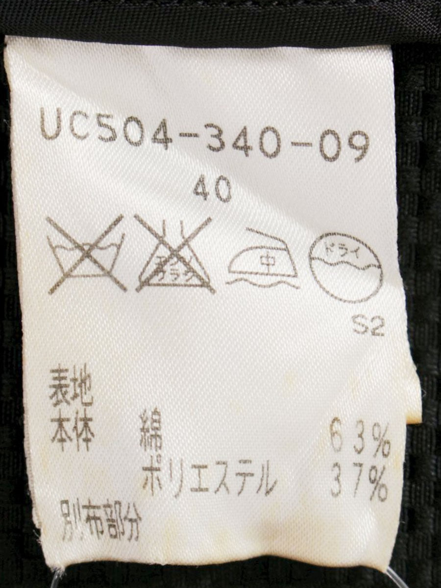 トゥービーシック UC504-340-09 ブルゾン 40 ブラック 3B ショート丈 ITQ84QERHJYI 【SALE】