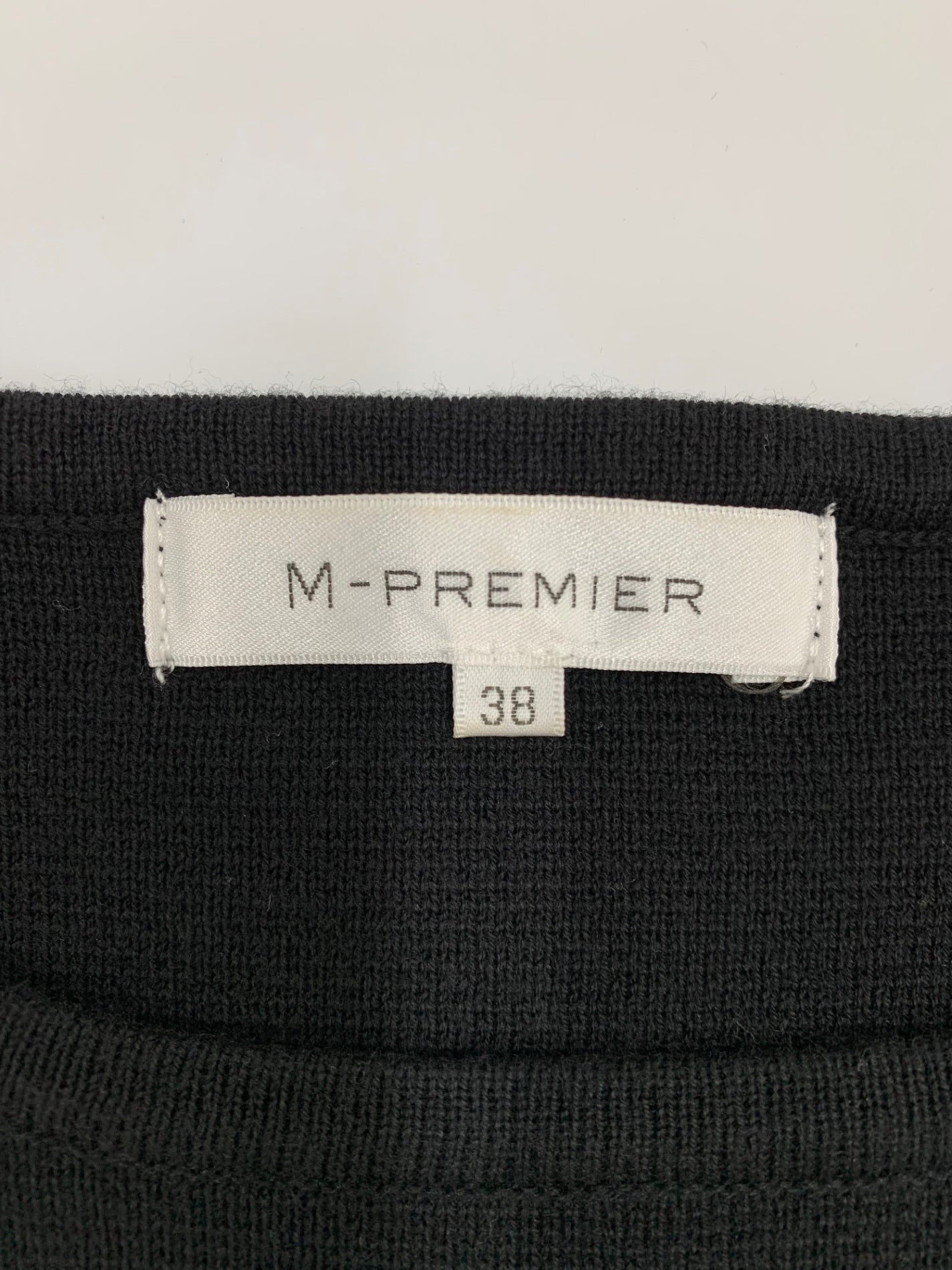 エムプルミエ A722-025 ニット 38 ブラック ボーダー ITUHNHFSB1XI 【SALE】