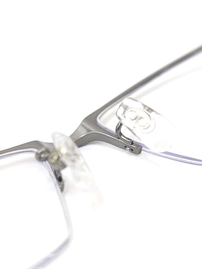 ラインアートシャルマン Forte XL1826-GR メガネ シルバーグレー/ネイビー コンビフレーム ハーフリム スクエア ITEW8JX3M82M 【SALE】