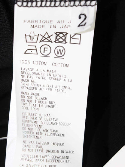 ヨウジヤマモト HP-T02-070 Tシャツ 2 ブラック オーバーサイズ ITFJY741VWTQ