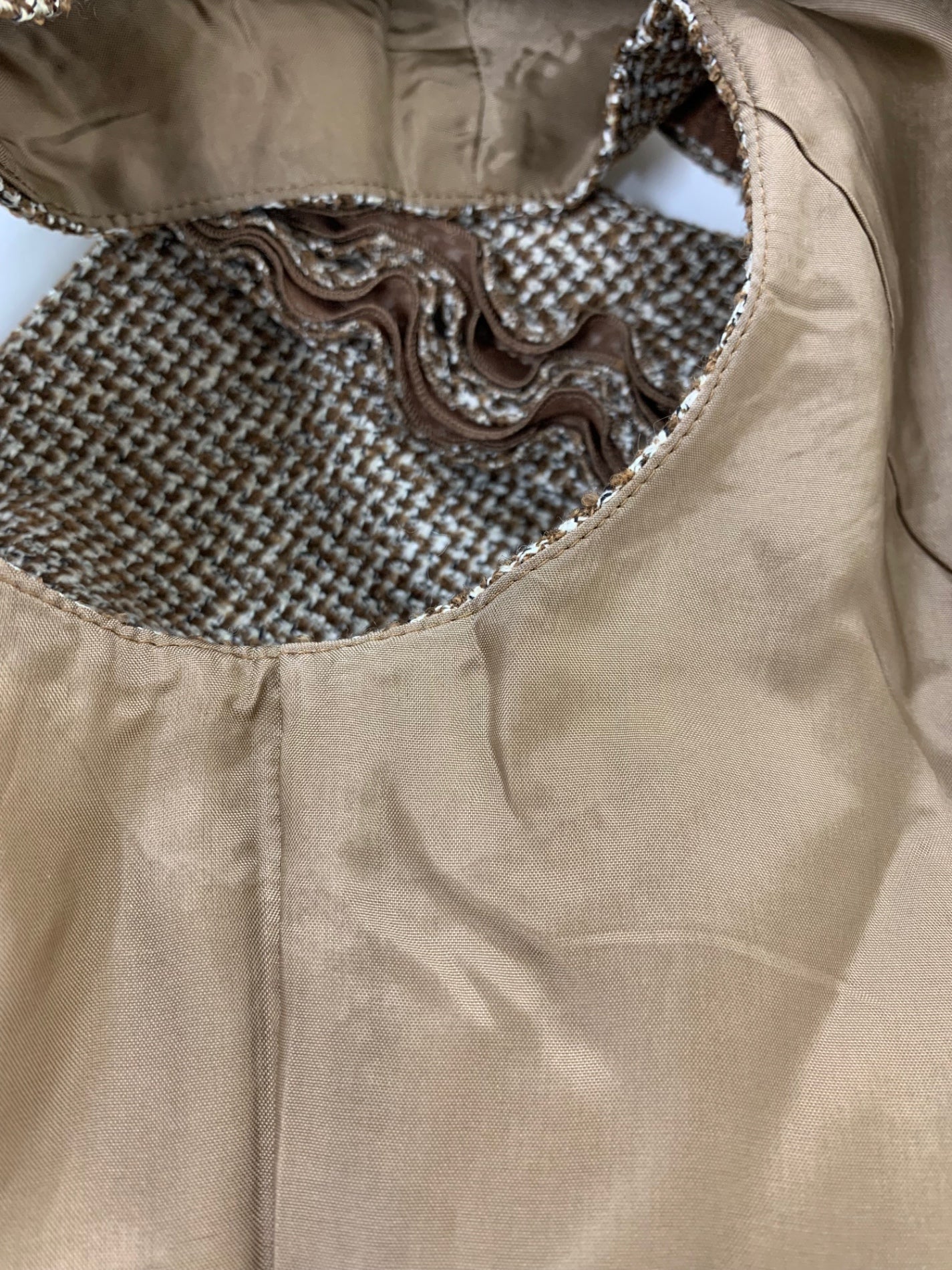 ハロッズ 10508131 ワンピース 2 ブラウン ツイード ITQ4VUO4ACGU