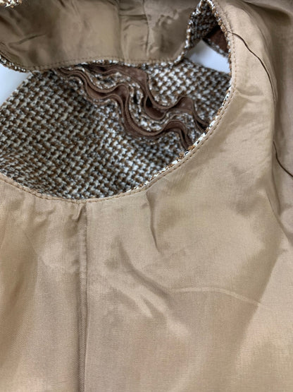 ハロッズ 10508131 ワンピース 2 ブラウン ツイード ITQ4VUO4ACGU