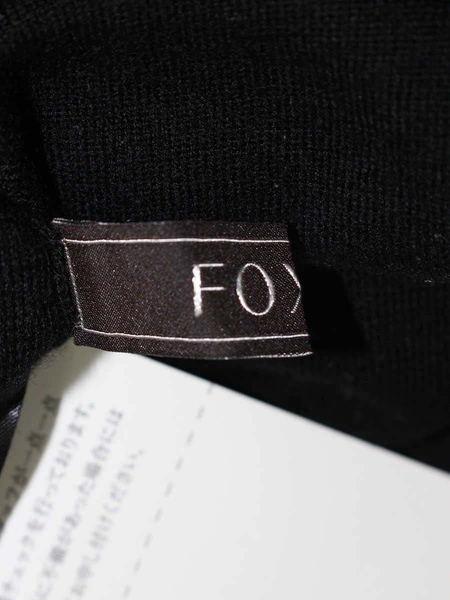 フォクシーブティック Kint Tops 30525 ニットトップス 38 ブラック ITU5089Z1PJA