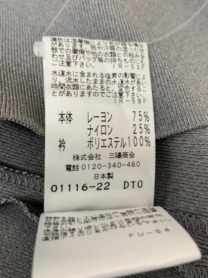 トゥービーシック W5N28-898-06 カットソー 42 グレー パール襟 ストレッチ ITGA4VT8GT94