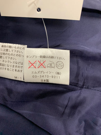 エムズグレイシー 424707 セットアップ 40 ネイビー フリル チェック ITK5M0RL7DWO