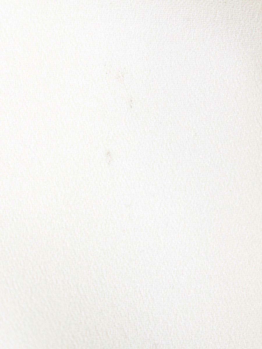 ルネ リミテッドエディション 6941960 ブラウス 34 ホワイト フリル フェイクパール レース ITT6M6JWU3WE