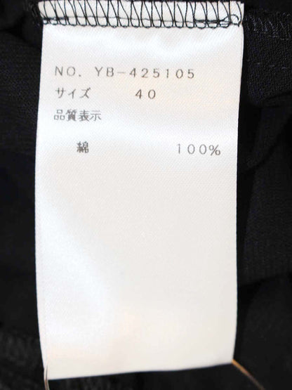 エムズグレイシー 425105 カットソー 40 ブラック リボン フリル ITDROZEWXXL8