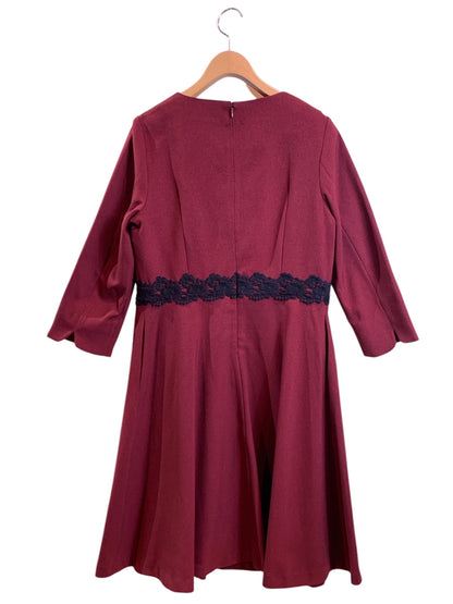 ギャラリービスコンティ 1328881 ワンピース 3 ワインレッド レース ITY1FCKQLQWU