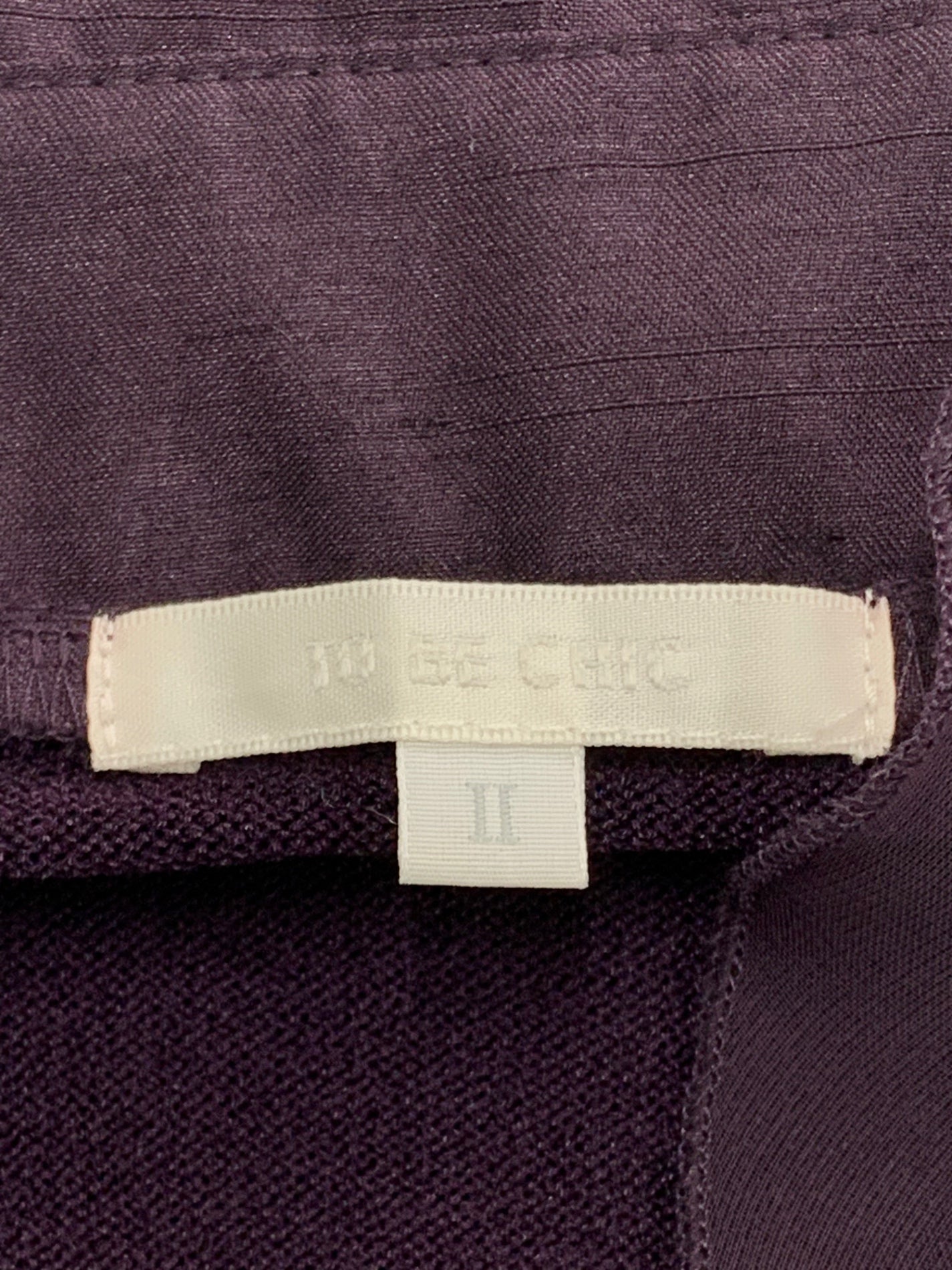 トゥービーシック UDF59-602-37 カーディガン 2 パープル フリル IT7BT9GXX0Z2