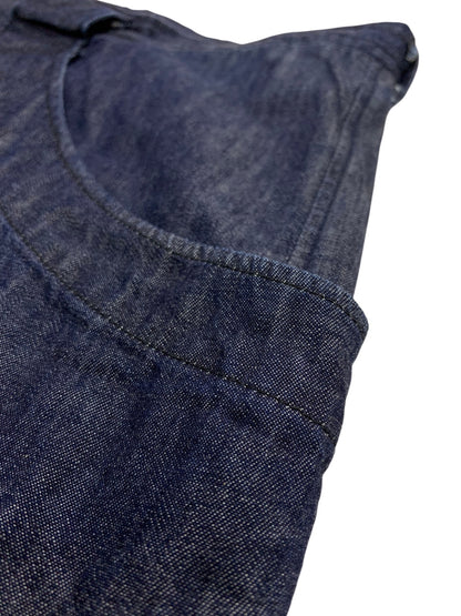 ヨウジヤマモト 6oz TWILL DENIM B POCKET DETAIL PANTS FP-P66-005 デニムパンツ 1 ブルー 裾ダメージ加工 ドローコード ITDJ8UEWR87G 【SALE】