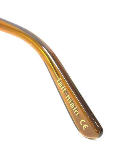 レスカルネティエ Pica メガネ ブラウン セルフレーム クラウンパント IT6C07W0PD2S