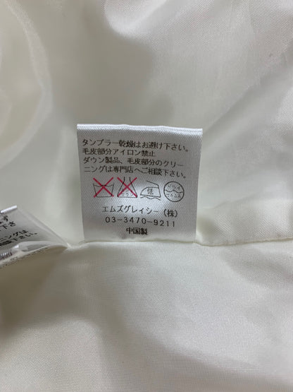 エムズグレイシー 929506 アウター 40 アイボリー 花 ファー キルティング ITWWP5RW3DL0