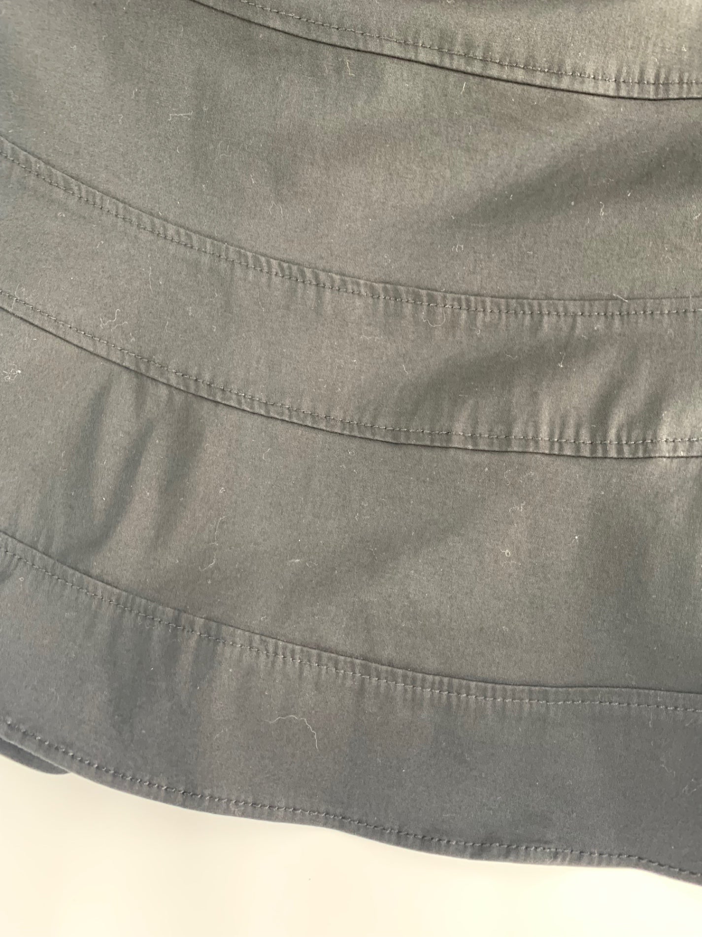 マックスマーラ 62210981 ワンピース 36 ブラック フレアー 綿 ステッチ ITJJZ958KTLW 【SALE】