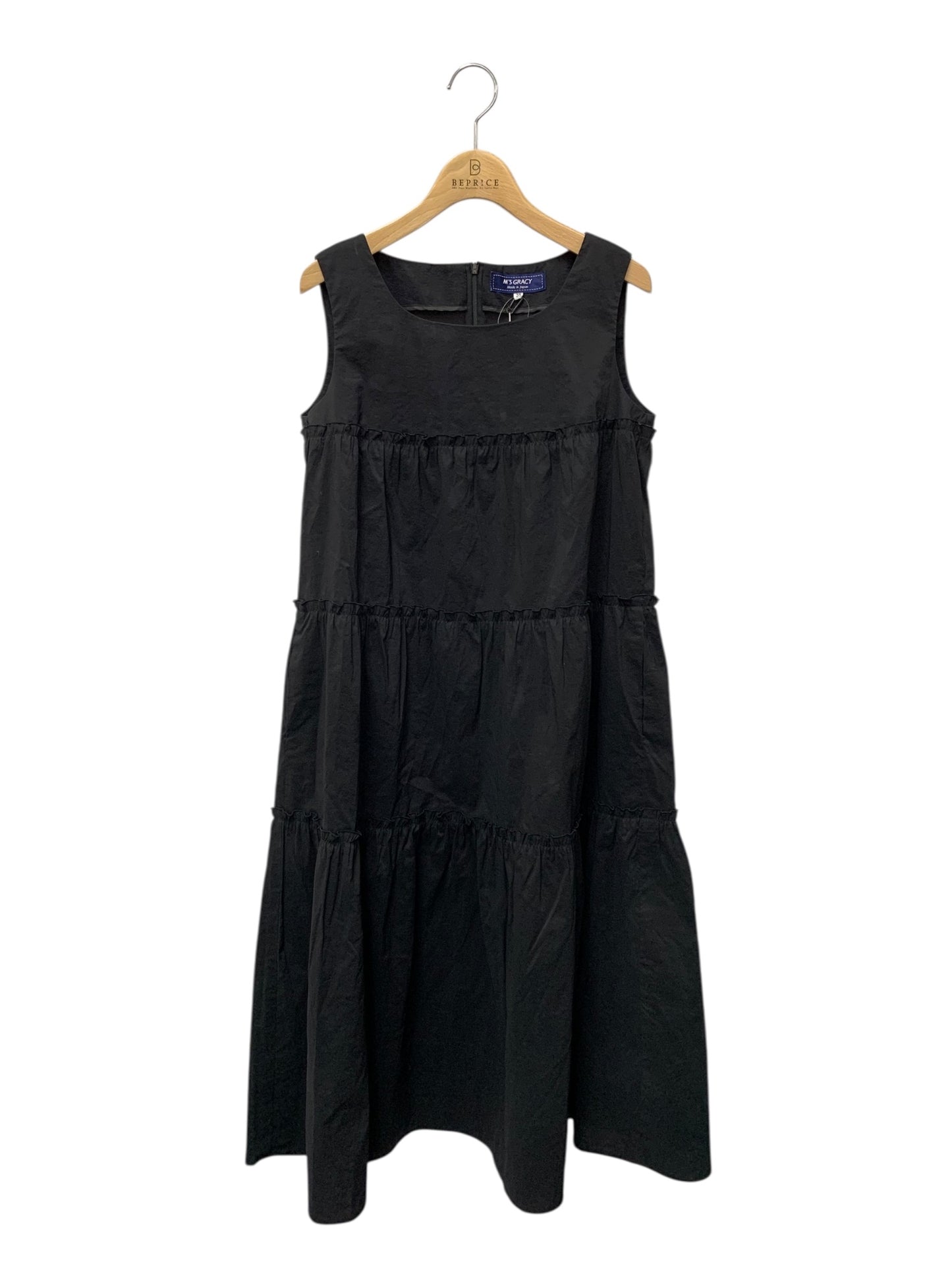 エムズグレイシー 511315 ワンピース 38 ブラック ティアード フレア ITMCV9JW7T9Y