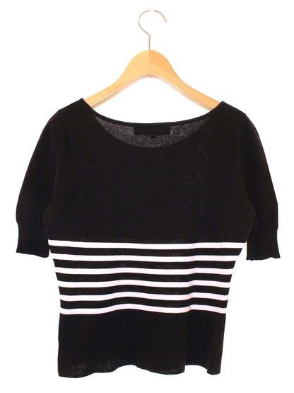 エムズグレイシー 528356 ニット セーター 38 ブラック ニット スターマーク スパンコール ITV1AZ7TAMY8