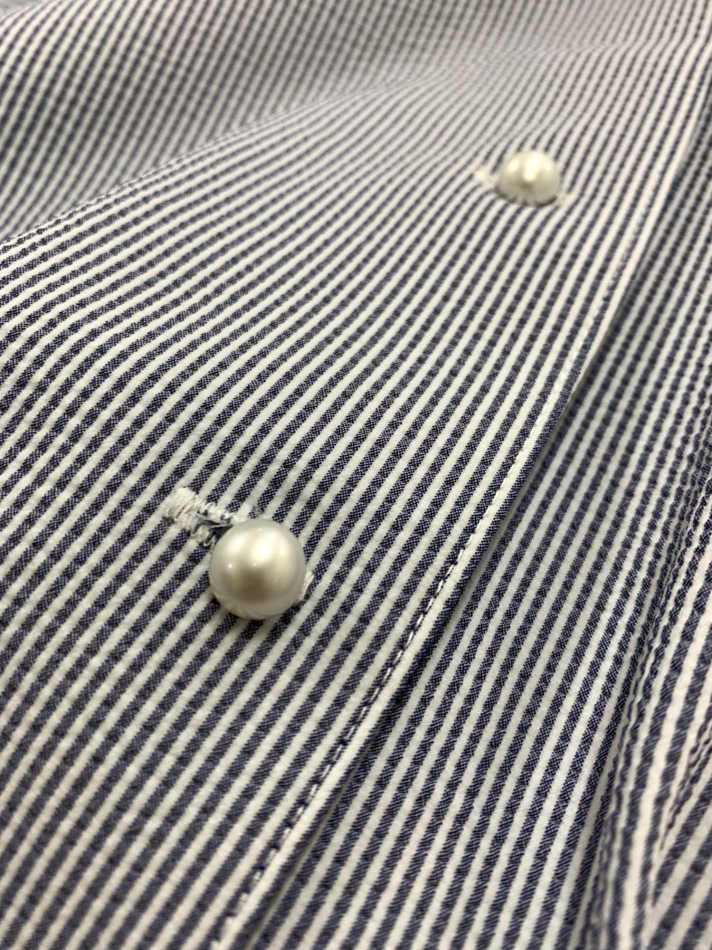 ルネ 5526080 ワンピース 38 ブルー フロントボタン ストライプ ITTIW52T0SPM