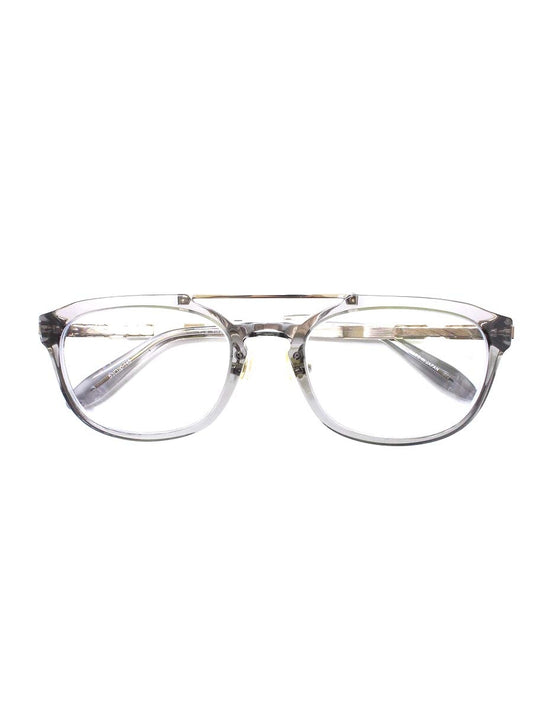 アリエストロ AR-6003 メガネ クリアグレー/グリーン チタン ウェリントン 鯖江 幾何柄 ITPJUM7MME2S