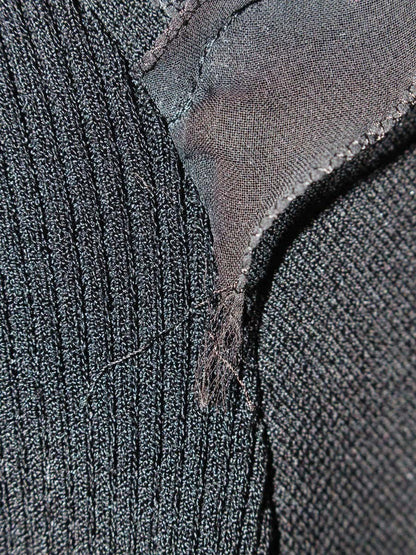 トゥービーシック W5N57-800-09 ワンピース 2 ブラック フリル ニット ITN2BK3JO0E4 【SALE】