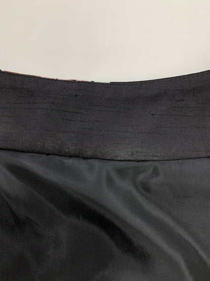 エムズグレイシー 517327 スカート 36 ブラック 街並みモチーフ フレア IT82FGQMCYH4