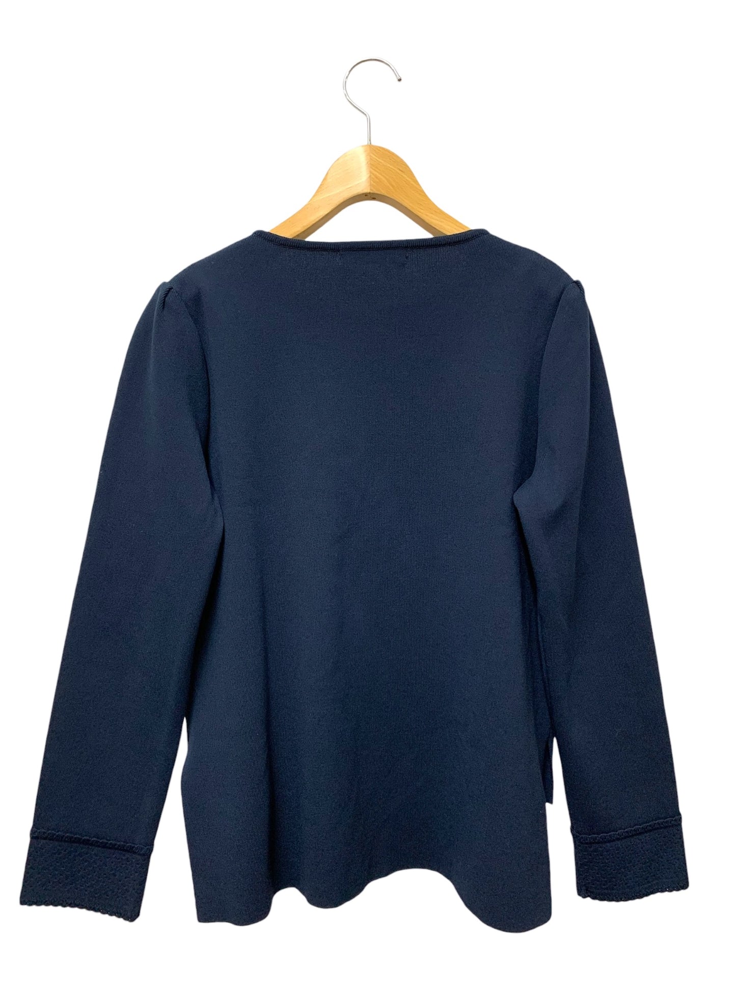 ルネ 5412050 カーディガン 38 ネイビー ラインストーンボタン IT8FC1V4SOM6