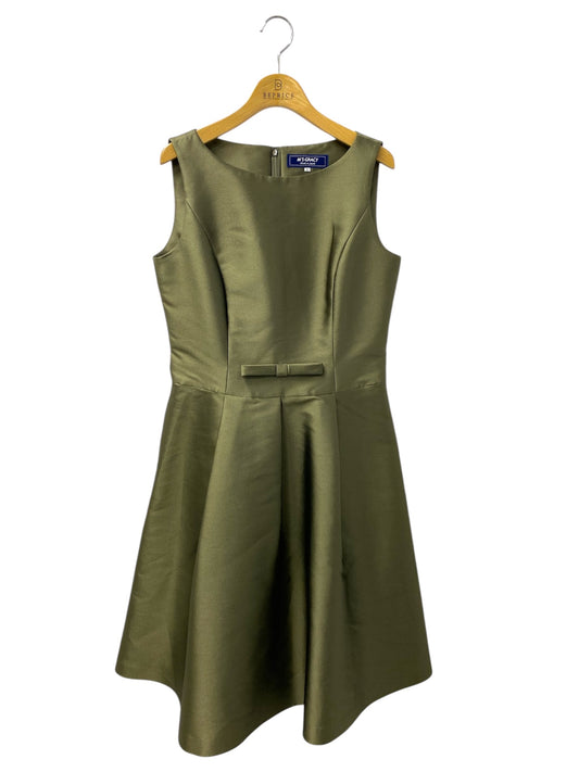 エムズグレイシー 721540 ワンピース 40 モスグリーン サテン リボン ITA1X281NLXC