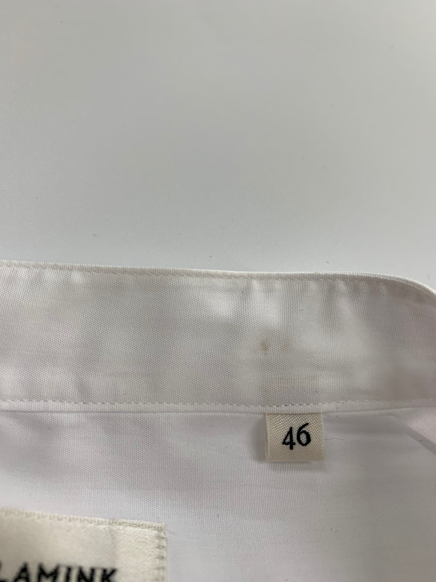 ブラミンク 7911-299-0020 バンドカラーシャツ 46 ホワイト コットン IT81SMSBDOXW