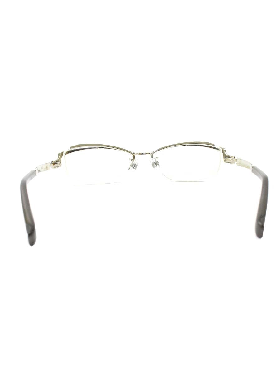 フォーナインズ S-110T メガネ 眼鏡 シルバー/グレー メタルフレーム ハーフリム スクエア ITOT5JDZI39C