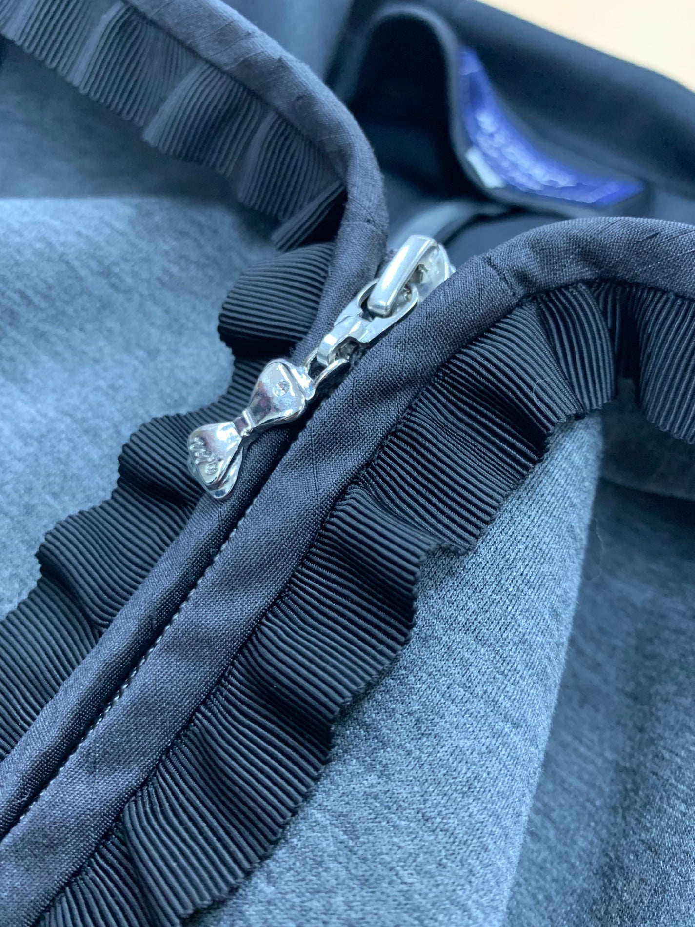 エムズグレイシー 111525 コート 38 グレー ボンディング フード ITM7IFHDG5WK