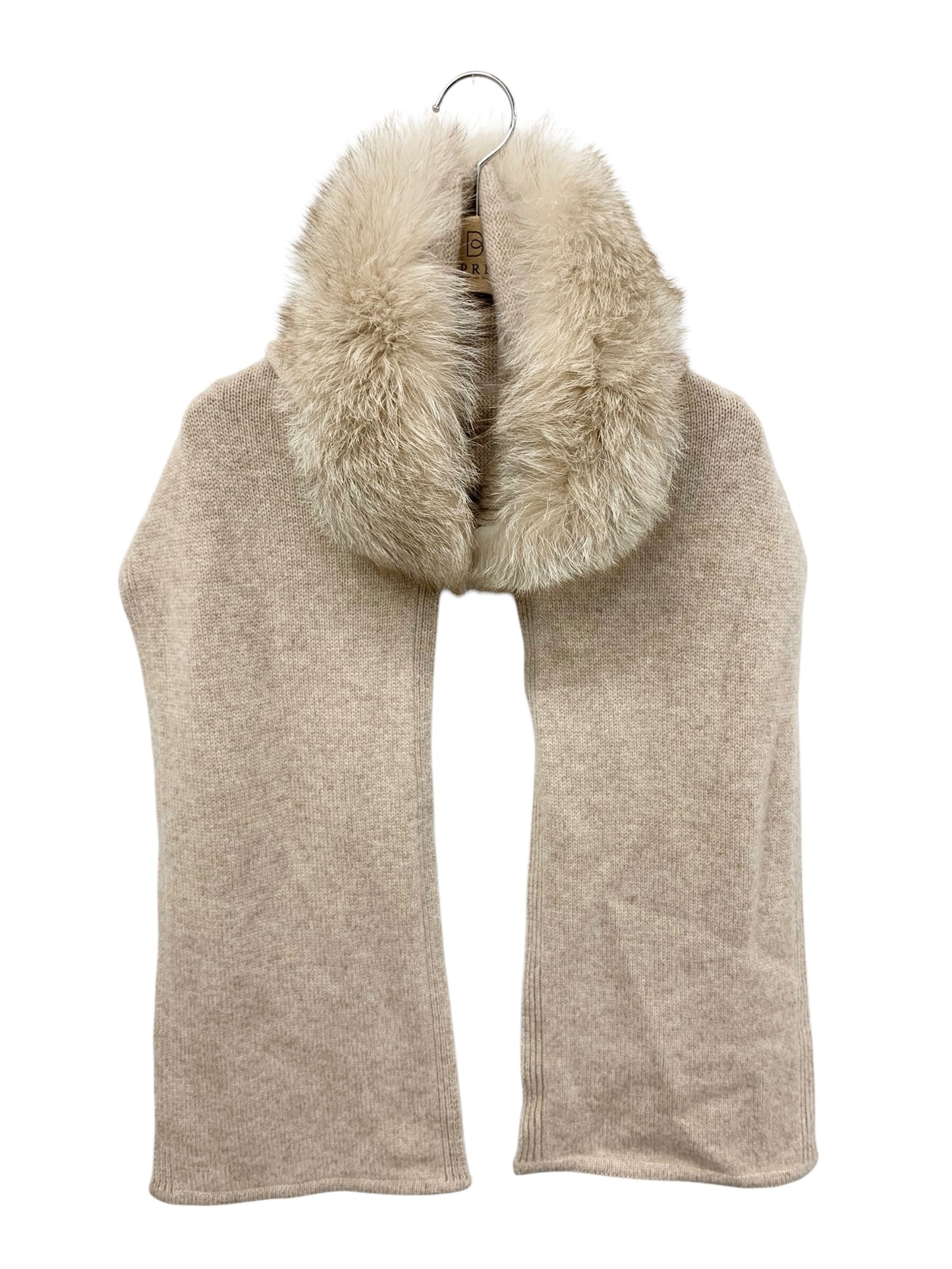 フォクシーブティック 35577 ストール ショール ベージュ フーディ カシミヤ フォックスファー ITTP6ZI5NIHI