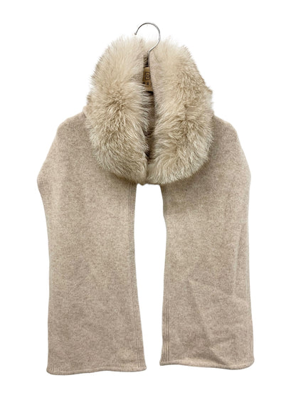 フォクシーブティック 35577 ストール ショール ベージュ フーディ カシミヤ フォックスファー ITTP6ZI5NIHI