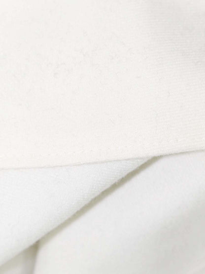 エムズグレイシー 814528 ジャケット 40 ブラック ノーカラー ウール リボン ITXCKTMDNUY4