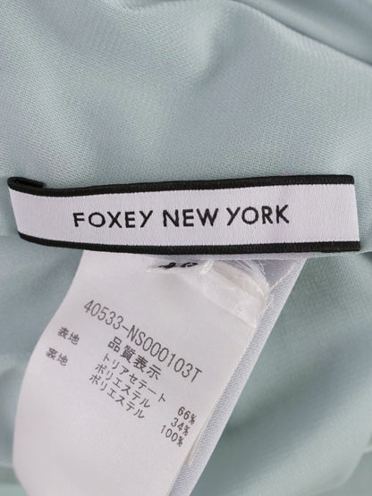 フォクシーニューヨーク 2way モッズドレス 40533 ワンピース 40 ブルー IT5CPR67J724