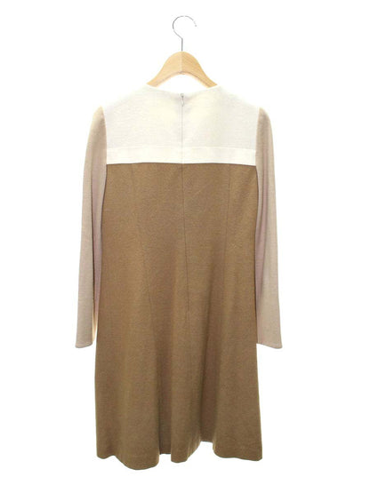 エムズグレイシー 421702 ワンピース 36 ブラウン ウール ITCNX1YCIRX0