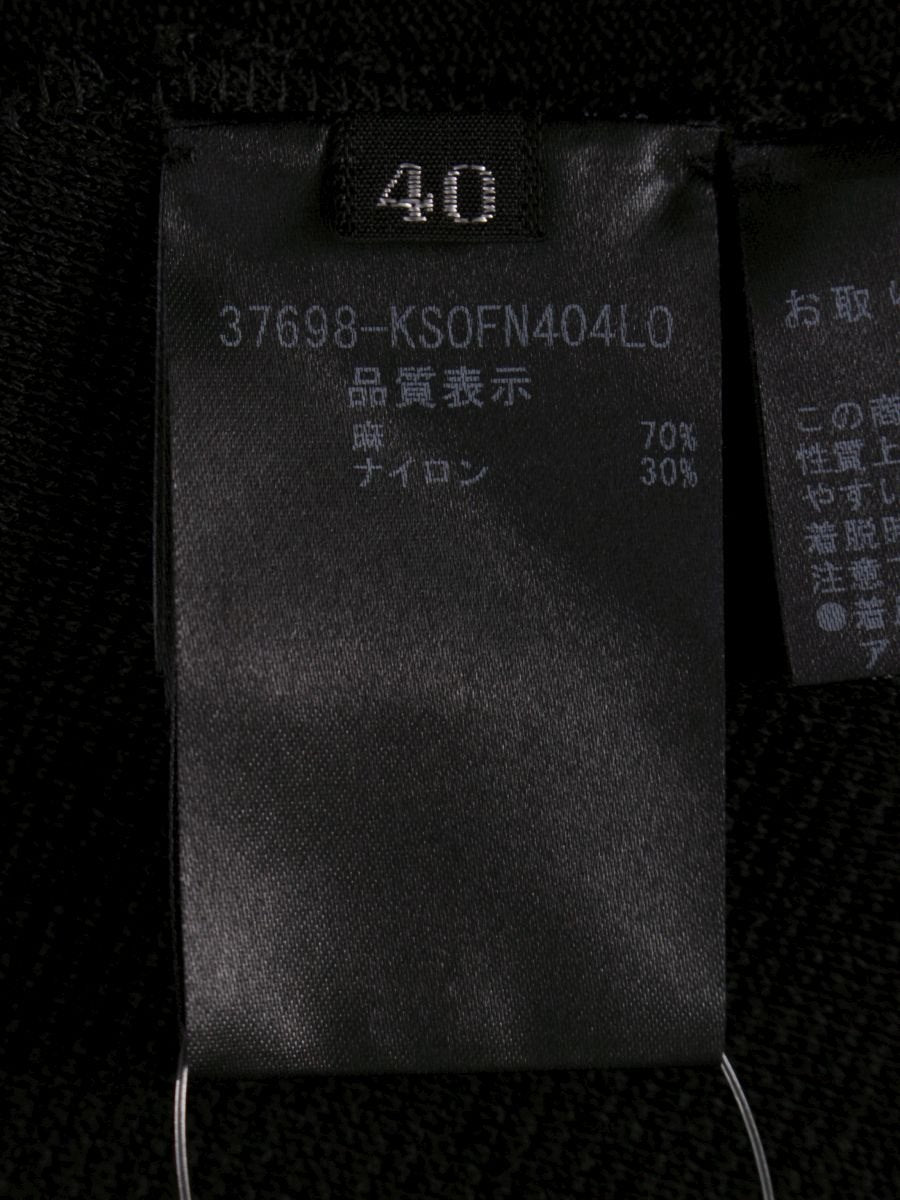 フォクシーブティック Dress Linen Chic 37698 ワンピース 40 ブラック ニット IT41YU6S1ZTW